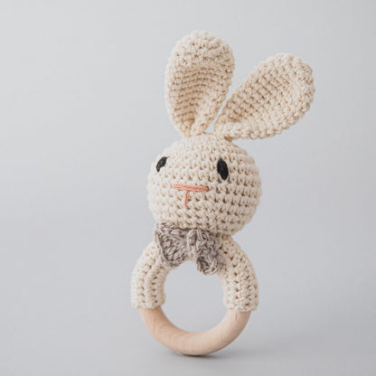 Handmade Crochet Animal Baby Rattle Teether
