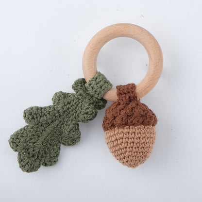 Handmade Crochet Animal Baby Rattle Teether
