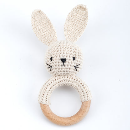 Handmade Crochet Animal Baby Rattle Teether