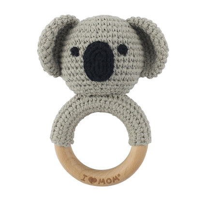 Handmade Crochet Animal Baby Rattle Teether