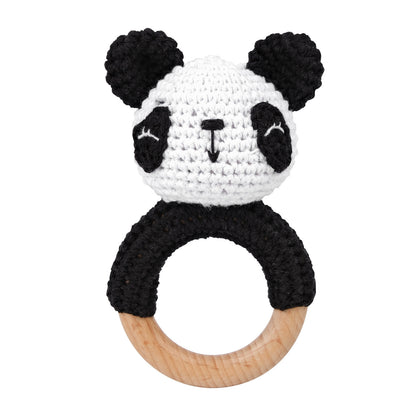 Handmade Crochet Animal Baby Rattle Teether