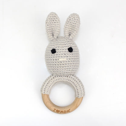 Handmade Crochet Animal Baby Rattle Teether