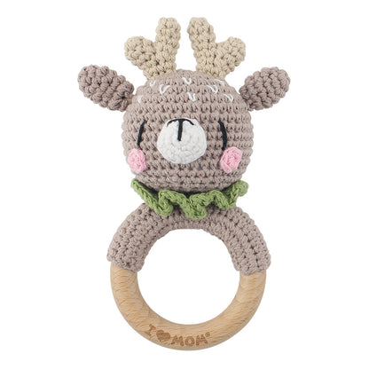 Handmade Crochet Animal Baby Rattle Teether