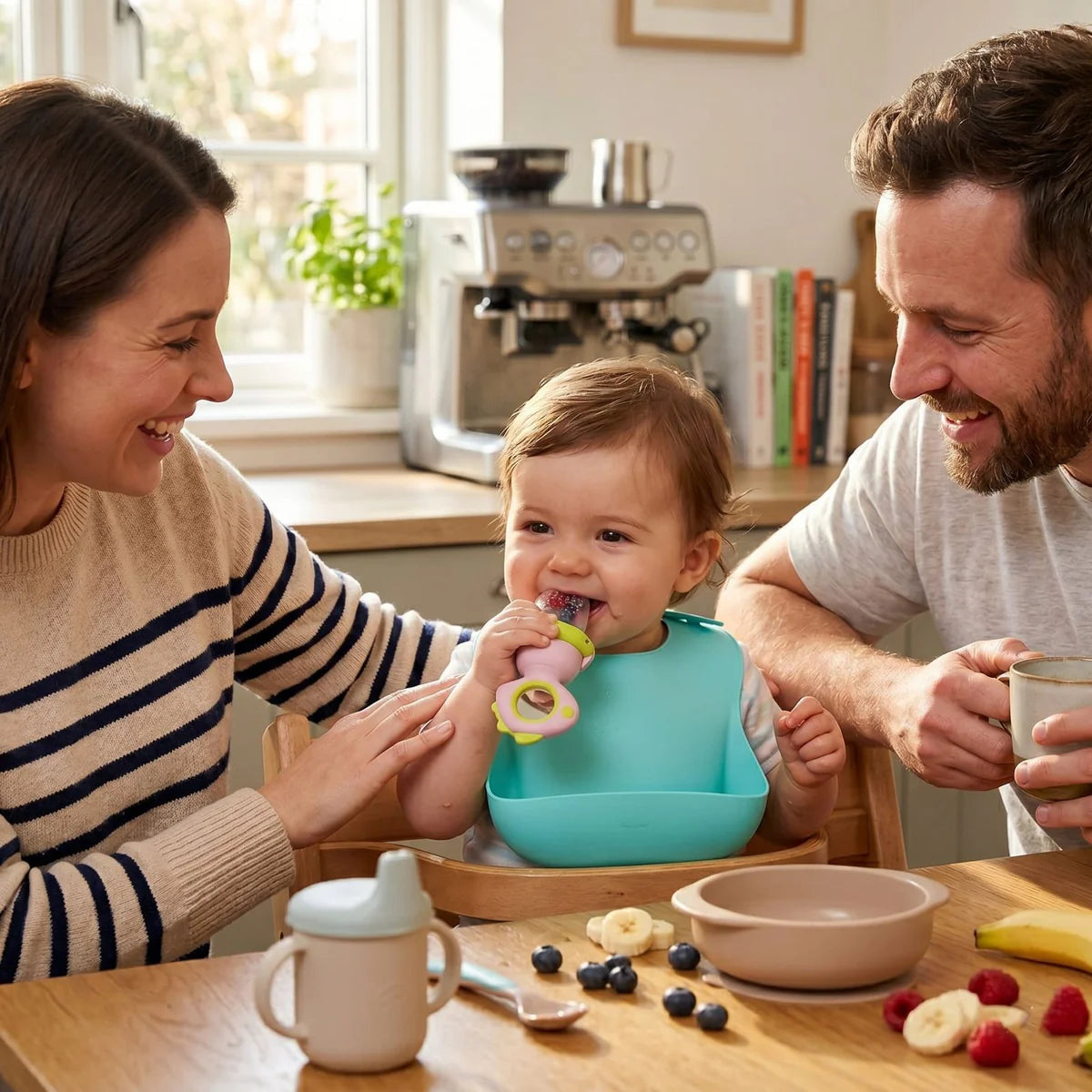 Nature-Inspired Silicone Baby Fruit and Vegetable Teether | (Free Shipping to USA) | 100% Food-Grade Silicone | BPA-Free | Certified Baby-Safe