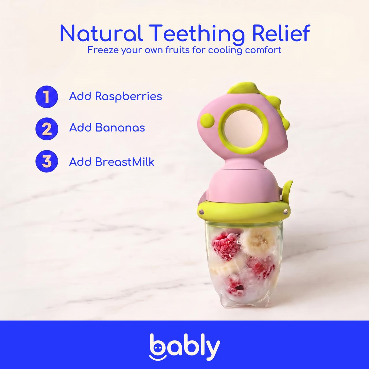 Nature-Inspired Silicone Baby Fruit and Vegetable Teether | (Free Shipping to USA) | 100% Food-Grade Silicone | BPA-Free | Certified Baby-Safe