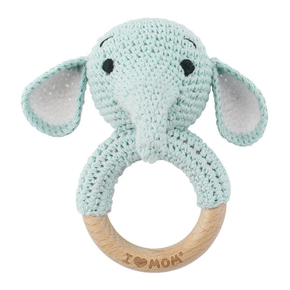 Handmade Crochet Animal Baby Rattle Teether