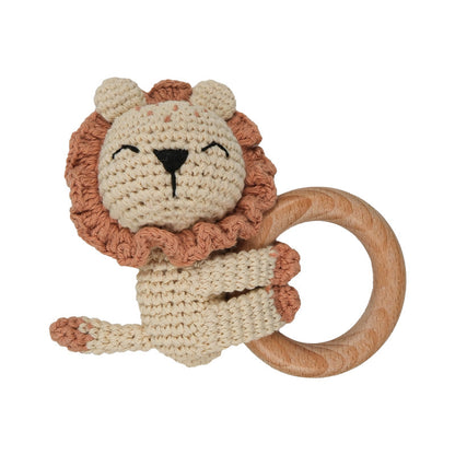 Handmade Crochet Animal Baby Rattle Teether