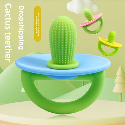 Cactus baby teething pacifier toy