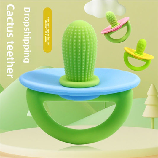 Cactus baby teething pacifier toy