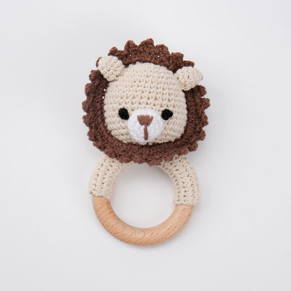 Handmade Crochet Animal Baby Rattle Teether